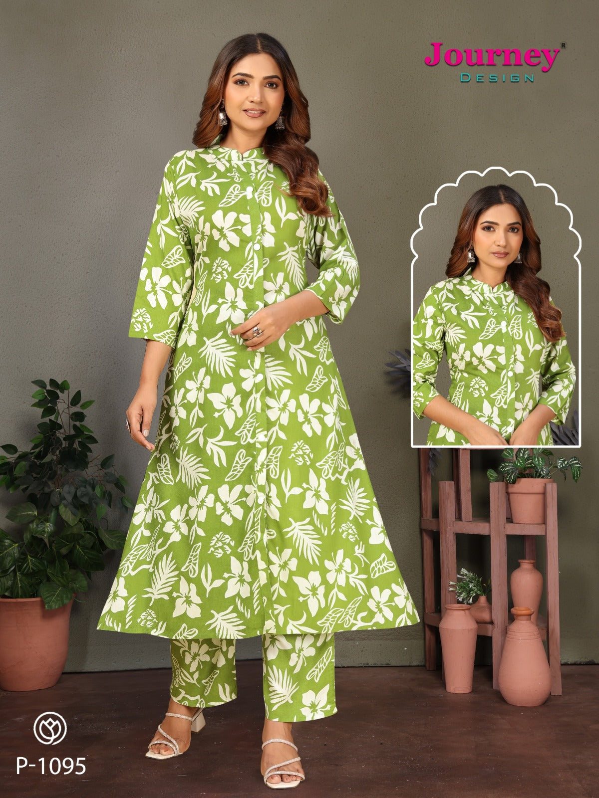 P 1094-1095 Journey Design Reyon Co Ord Set Wholesaler Gujarat