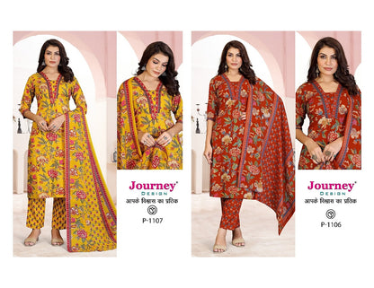 P 1106-1107 Journey Design Tesla Readymade Pant Style Suits Exporter Gujarat