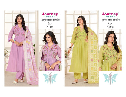 P 1140-1141 Journey Design Mal Readymade Pant Style Suits Supplier