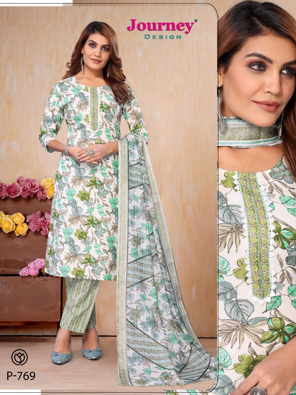 P 769 770 Journey Design Tesla Readymade Pant Style Suits Manufacturer India