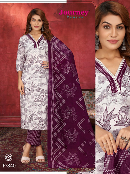 P 840-841 Journey Design Tora Readymade Pant Style Suits Exporter Ahmedabad