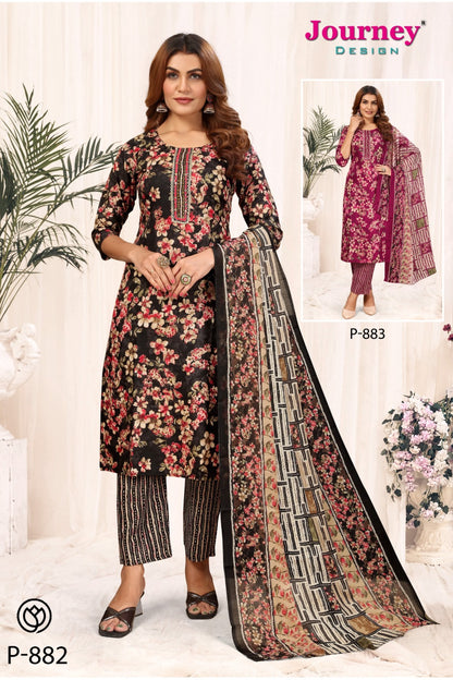P 882-883 Journey Design Tora Readymade Pant Style Suits Manufacturer