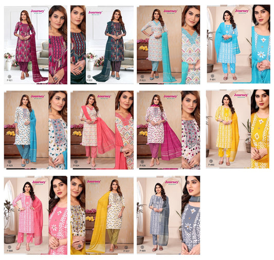 P 888-927 Journey Design Capsule Readymade Pant Style Suits Wholesaler Ahmedabad