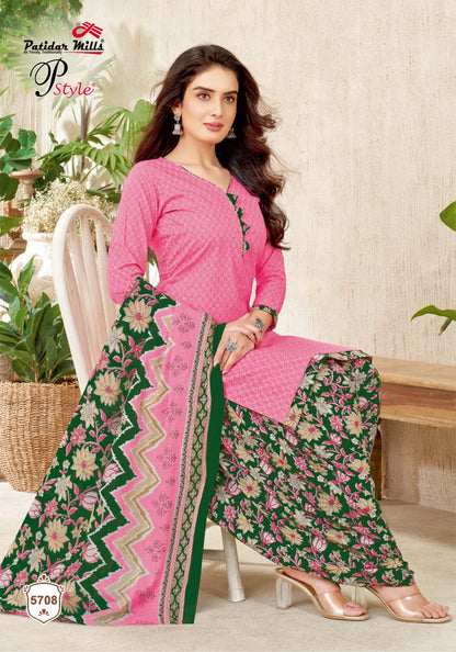 P Style Vol 57 Patidar Mills Cotton Dress Material Supplier Ahmedabad