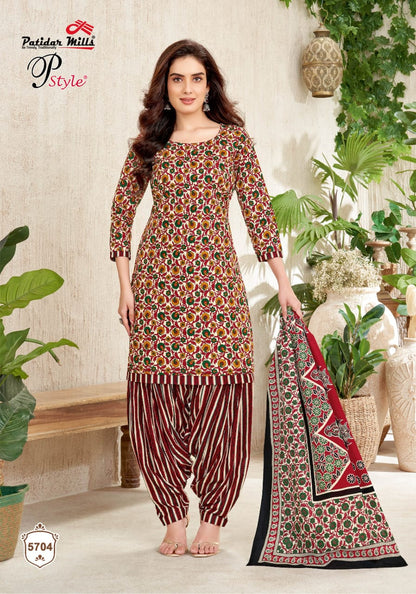 P Style Vol 57 Patidar Mills Cotton Dress Material Supplier Ahmedabad