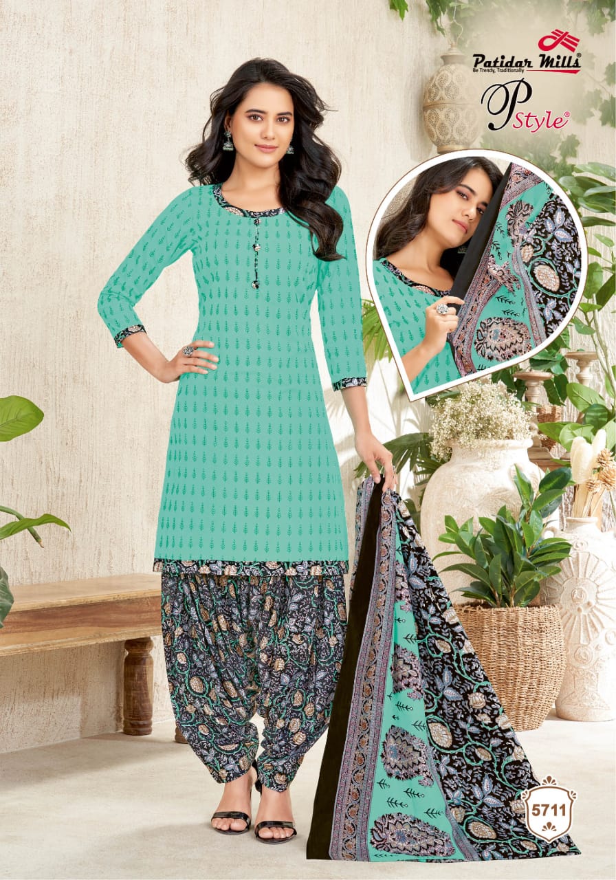P Style Vol 57 Patidar Mills Cotton Dress Material Supplier Ahmedabad