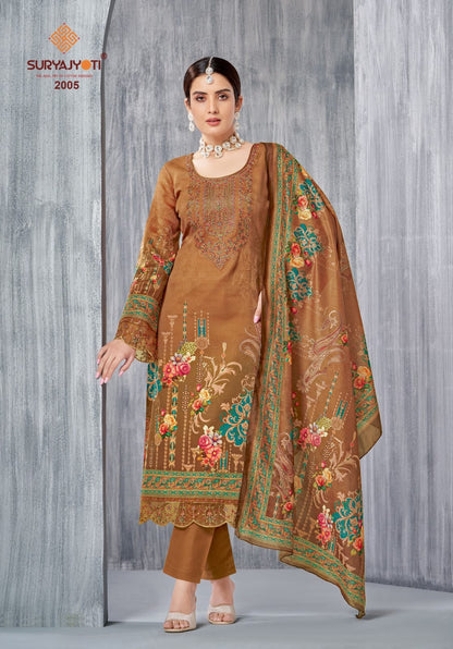 Paakhi Vol 2 Suryajyoti Jaam Satin Karachi Salwar Suits Manufacturer Ahmedabad