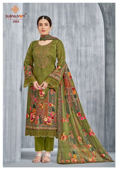 Paakhi Vol 2 Suryajyoti Jaam Satin Karachi Salwar Suits Manufacturer Ahmedabad