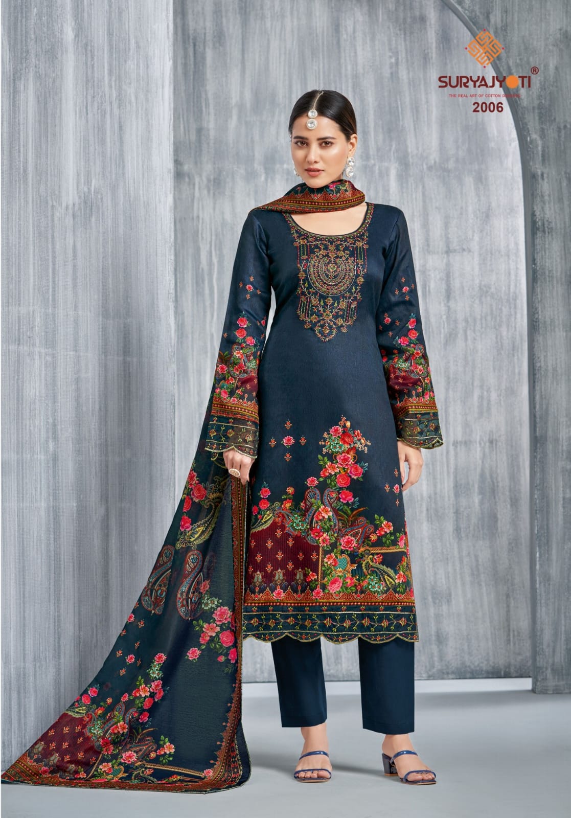 Paakhi Vol 2 Suryajyoti Jaam Satin Karachi Salwar Suits Manufacturer Ahmedabad