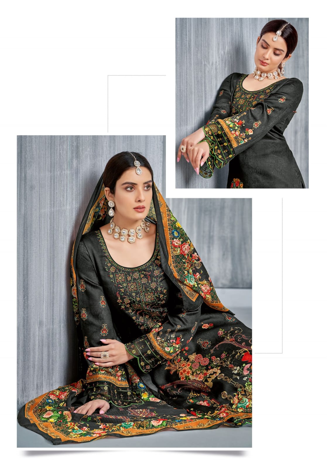 Paakhi Vol 2 Suryajyoti Jaam Satin Karachi Salwar Suits Manufacturer Ahmedabad