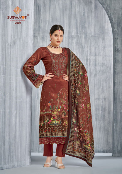 Paakhi Vol 2 Suryajyoti Jaam Satin Karachi Salwar Suits Manufacturer Ahmedabad