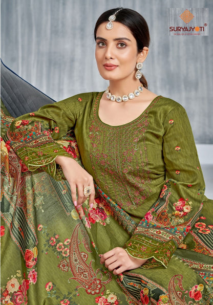Paakhi Vol 2 Suryajyoti Jaam Satin Karachi Salwar Suits Manufacturer Ahmedabad