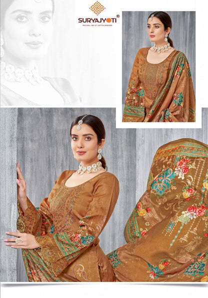 Paakhi Vol 2 Suryajyoti Jaam Satin Karachi Salwar Suits Manufacturer Ahmedabad