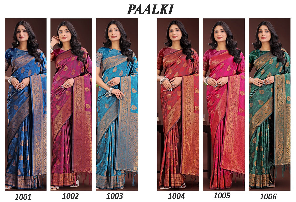 Paalki 1001-1006 Astita Silk Sarees Wholesale Price