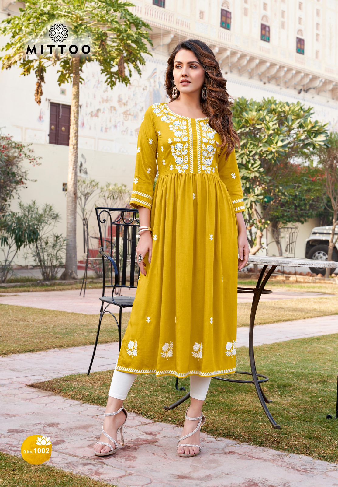 Paaneri Mittoo Rayon Slub Naira Cut Kurtis Kavya Style Plus