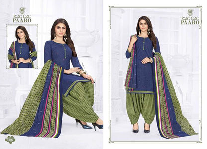 Paaro Vol 4 Ridhi Sidhi Readymade Cotton Patiyala Suits Manufacturer India