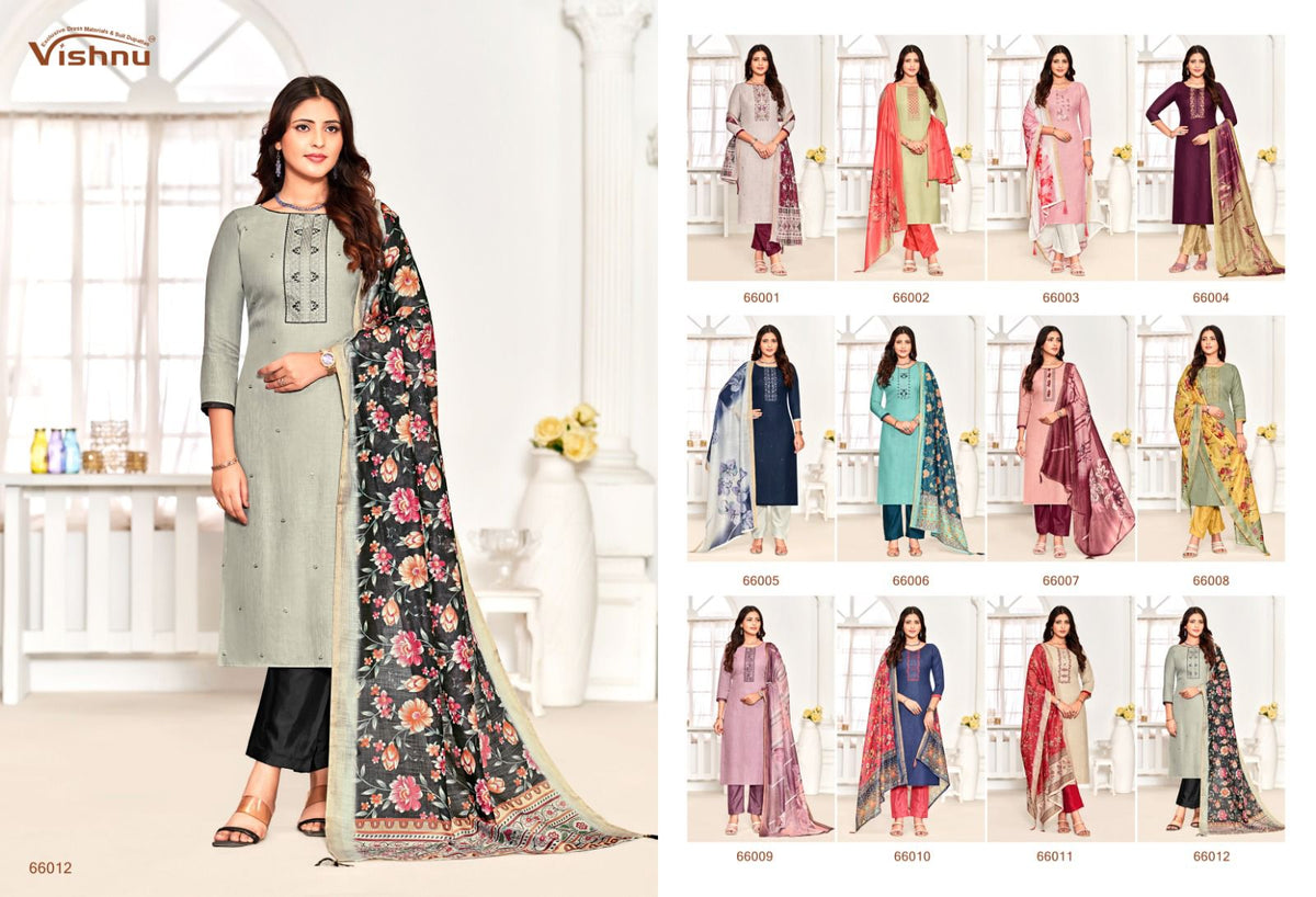 Paarul Vishnu Impex Lilen Pant Style Suits Exporter Gujarat