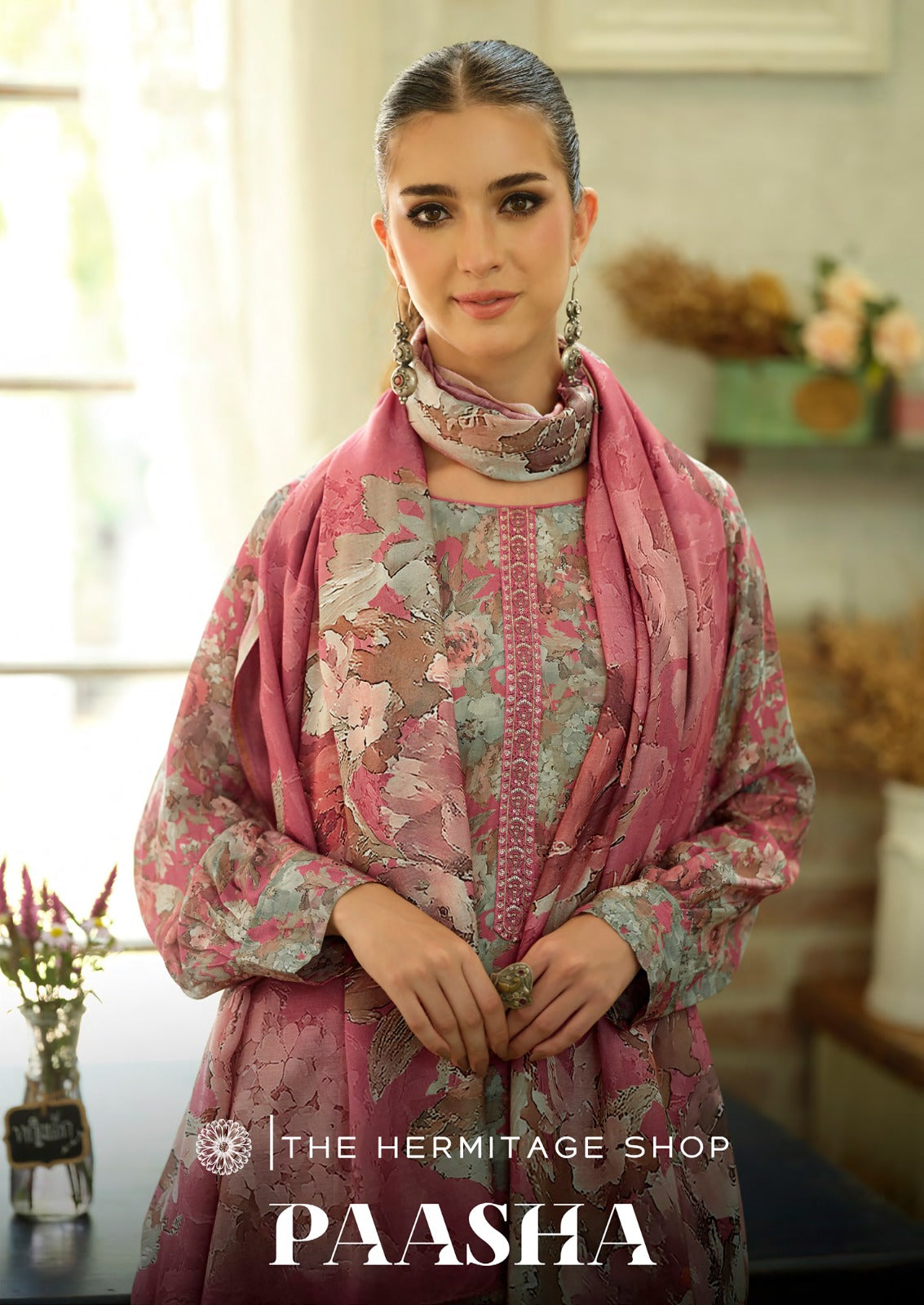 Paasha The Hermitage Shop Lawn Cotton Karachi Salwar Suits Wholesale Price