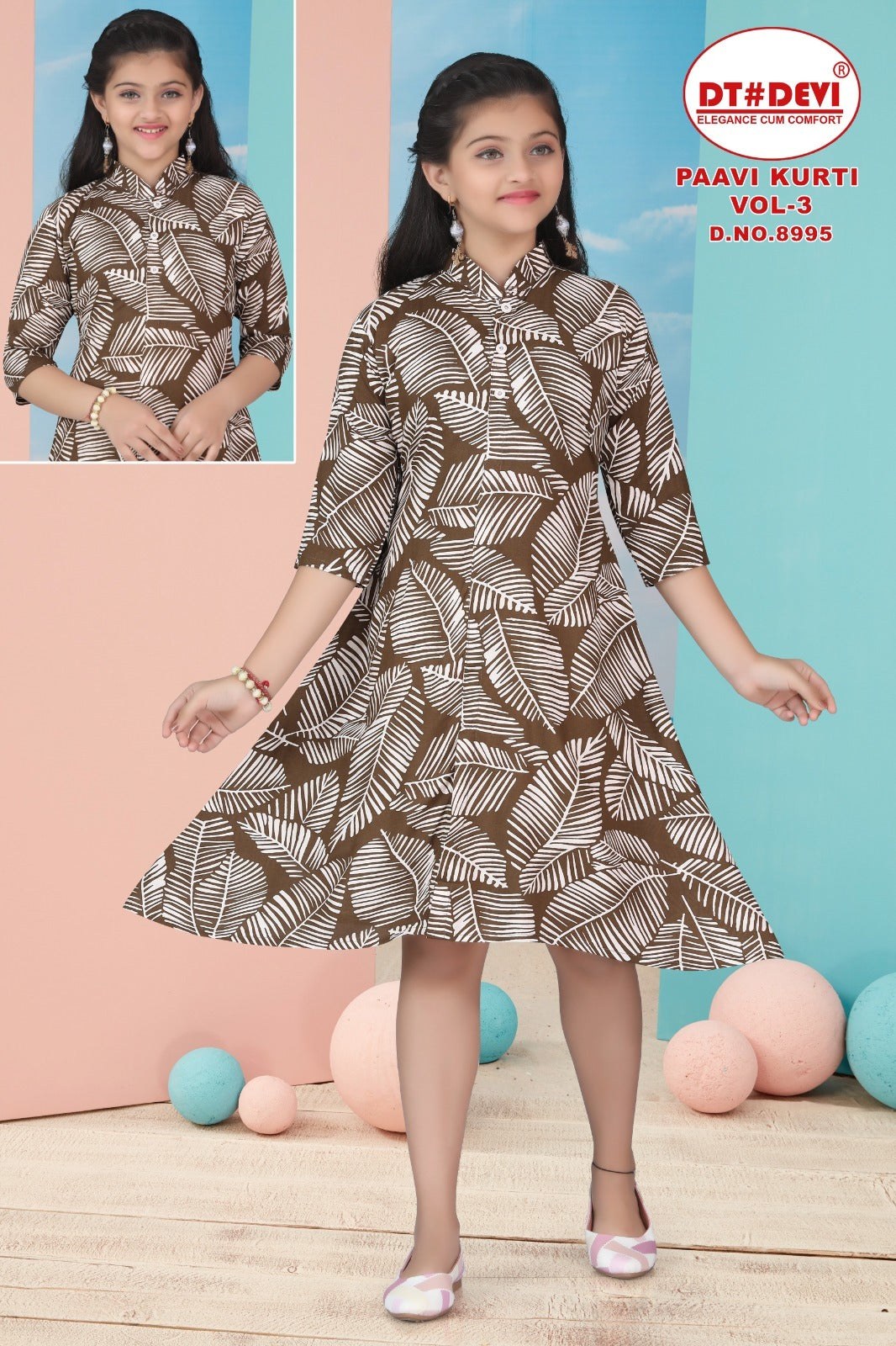 Paavi Vol 3 Dt Devi Girls Kurti Wholesaler Ahmedabad