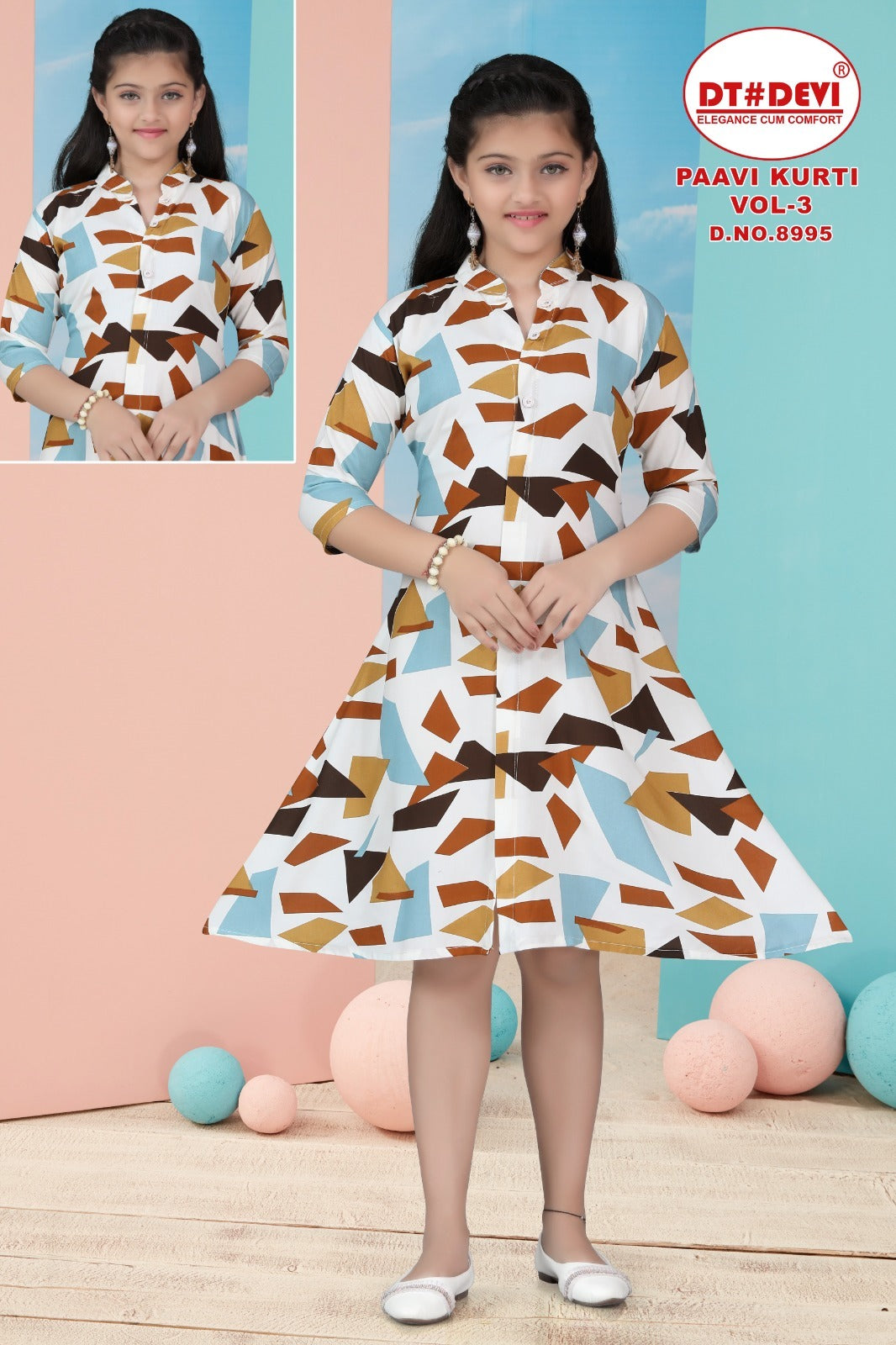 Paavi Vol 3 Dt Devi Girls Kurti Wholesaler Ahmedabad