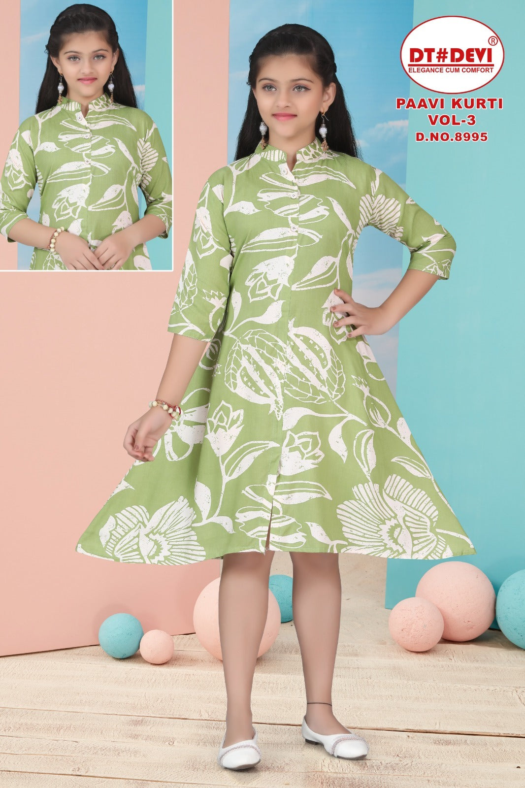 Paavi Vol 3 Dt Devi Girls Kurti Wholesaler Ahmedabad