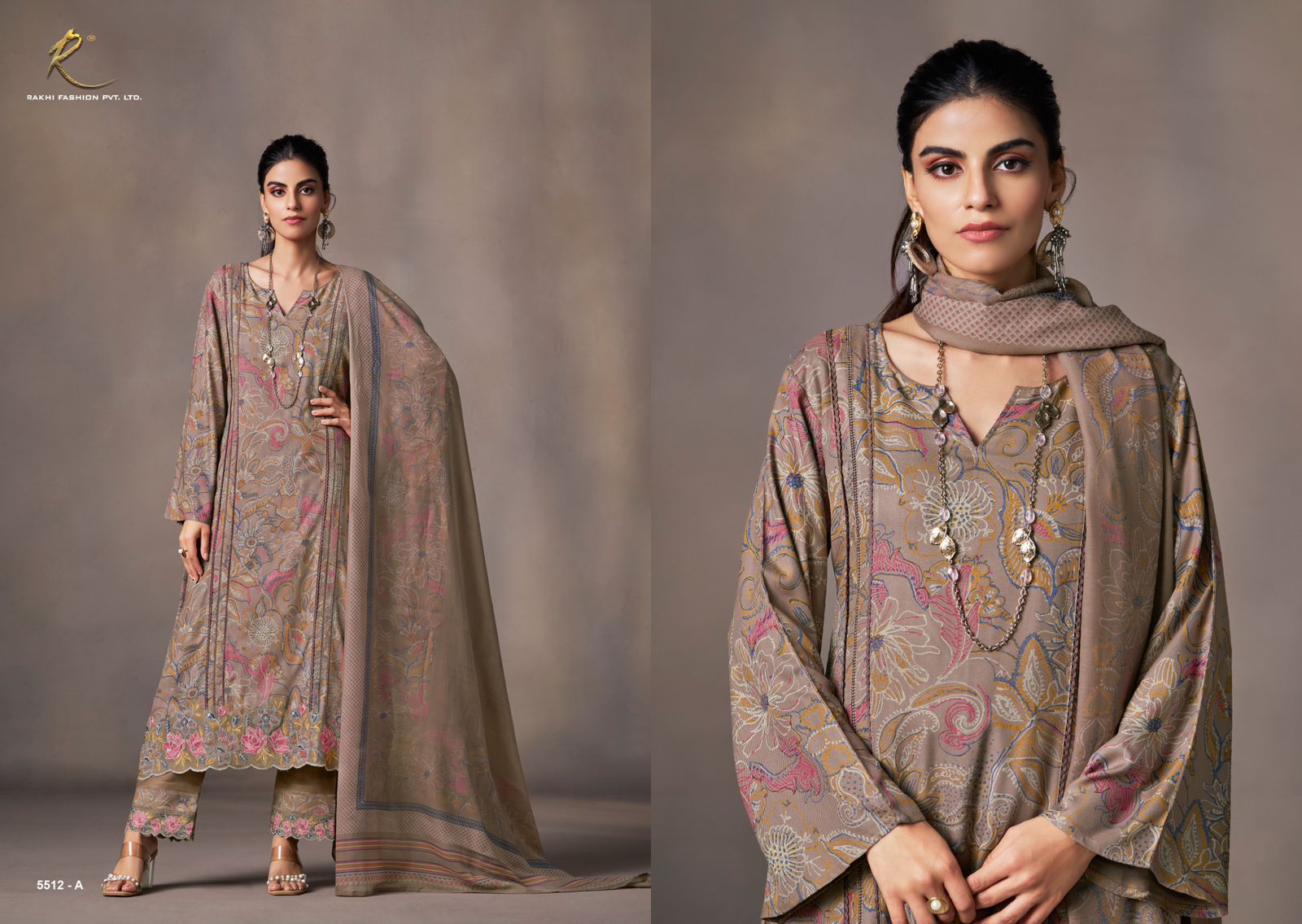 Pacific Dreams Rakhi Fashion Pashmina Suits Wholesale