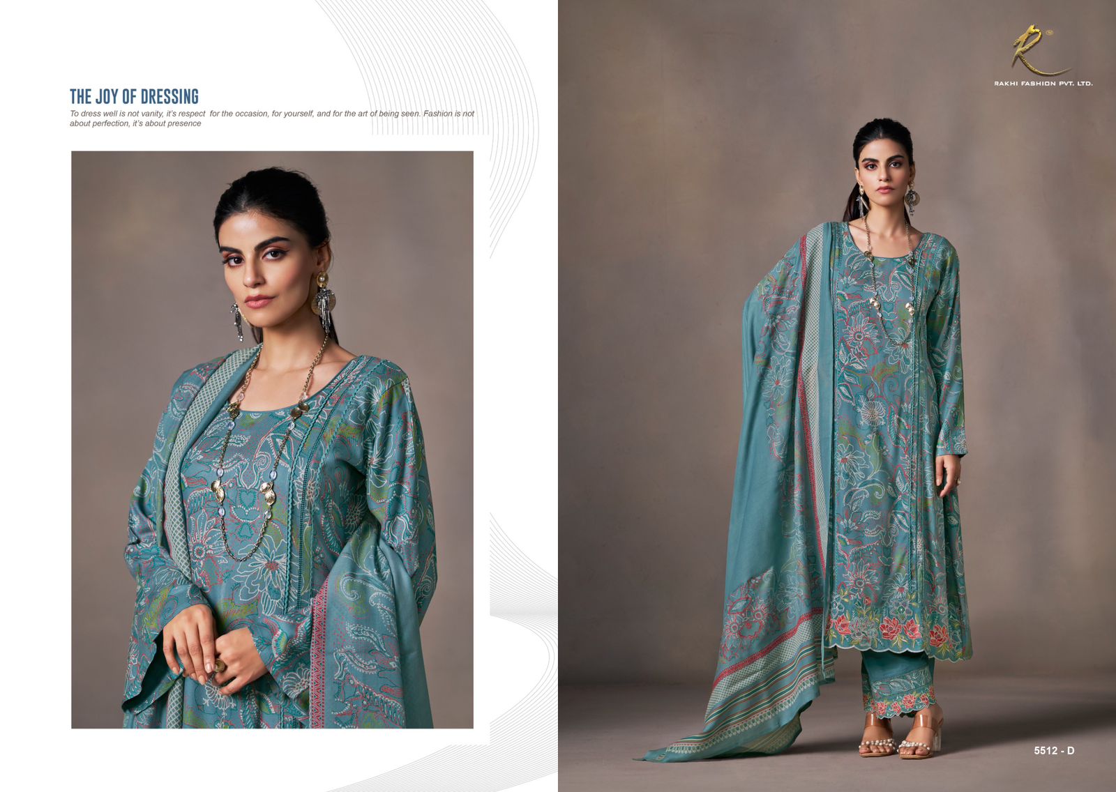 Pacific Dreams Rakhi Fashion Pashmina Suits Wholesale