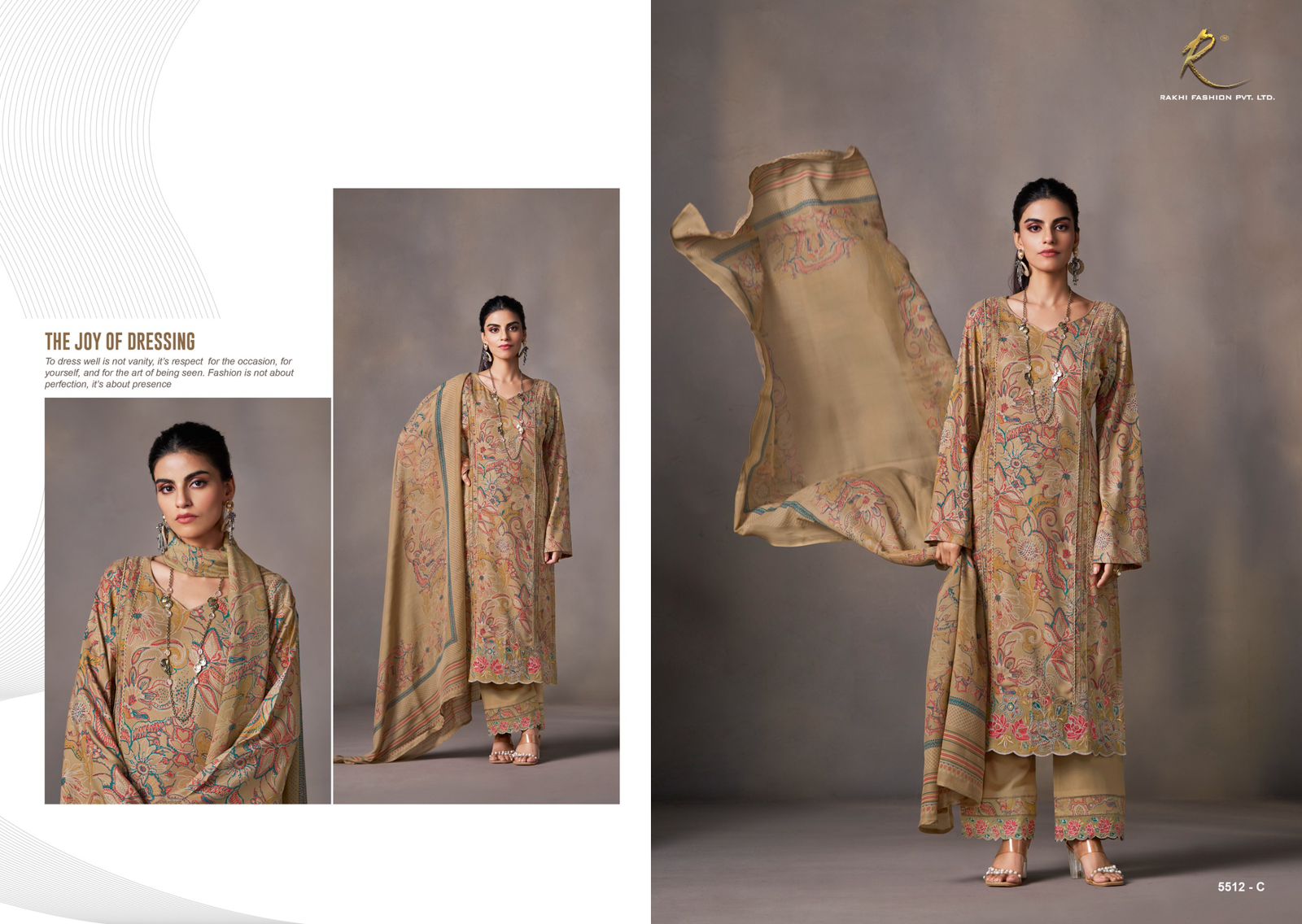 Pacific Dreams Rakhi Fashion Pashmina Suits Wholesale