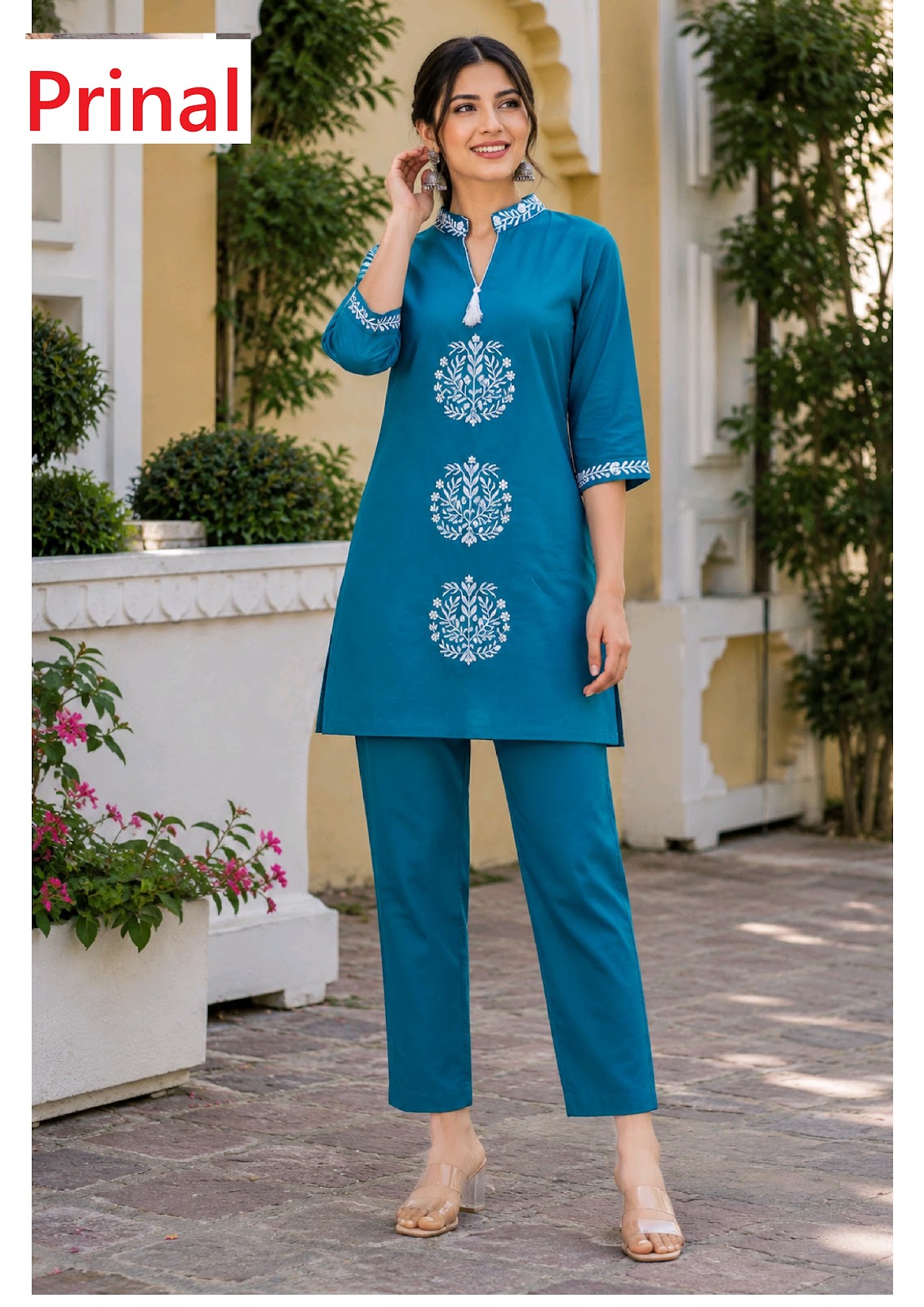 Padma Prinal Vatican Silk Co Ord Set Manufacturer