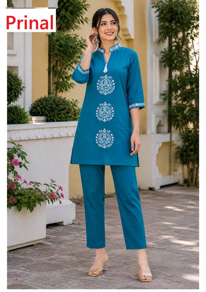 Padma Prinal Vatican Silk Co Ord Set Manufacturer