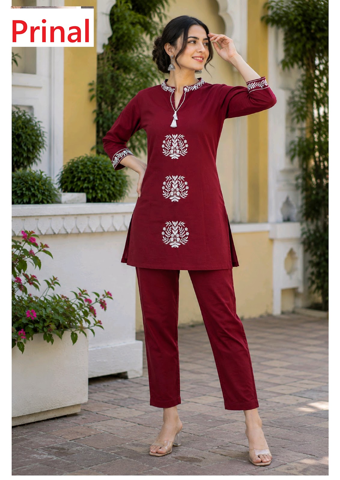 Padma Prinal Vatican Silk Co Ord Set Manufacturer