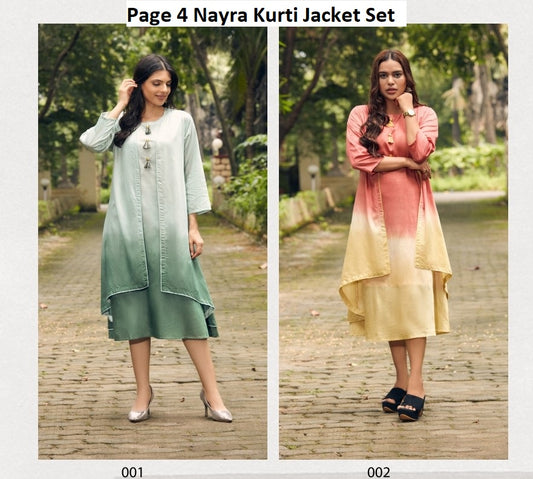 Page 4 Nayra Silk Kurti Jacket Set Wholesaler India