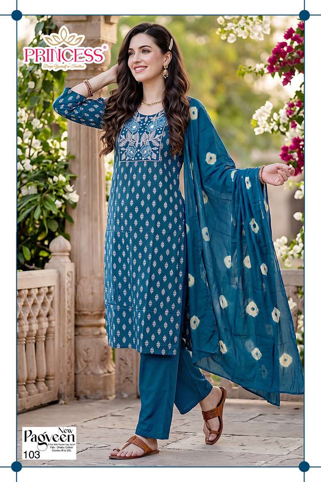 Pagveen Vol 1 Princess Creation Dhabu Readymade Cotton Pant Suits Supplier Ahmedabad