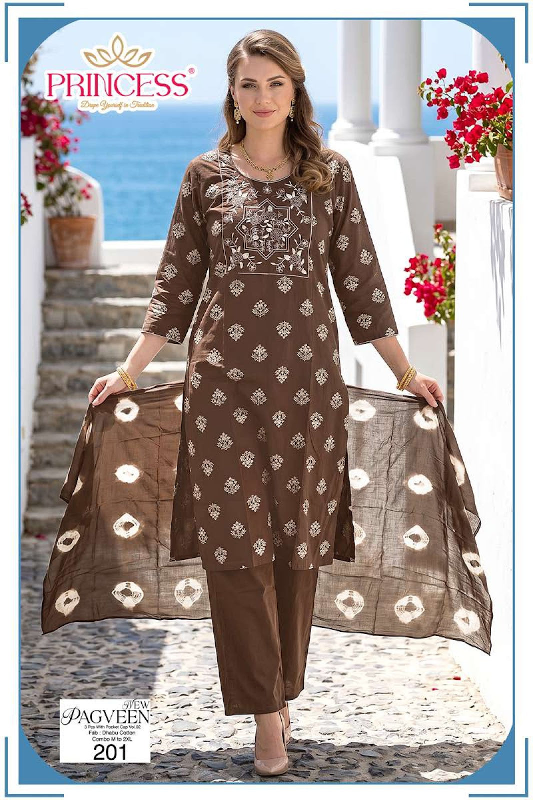 Pagveen Vol 2 Princess Creation Dhabu Readymade Cotton Pant Suits Exporter Ahmedabad