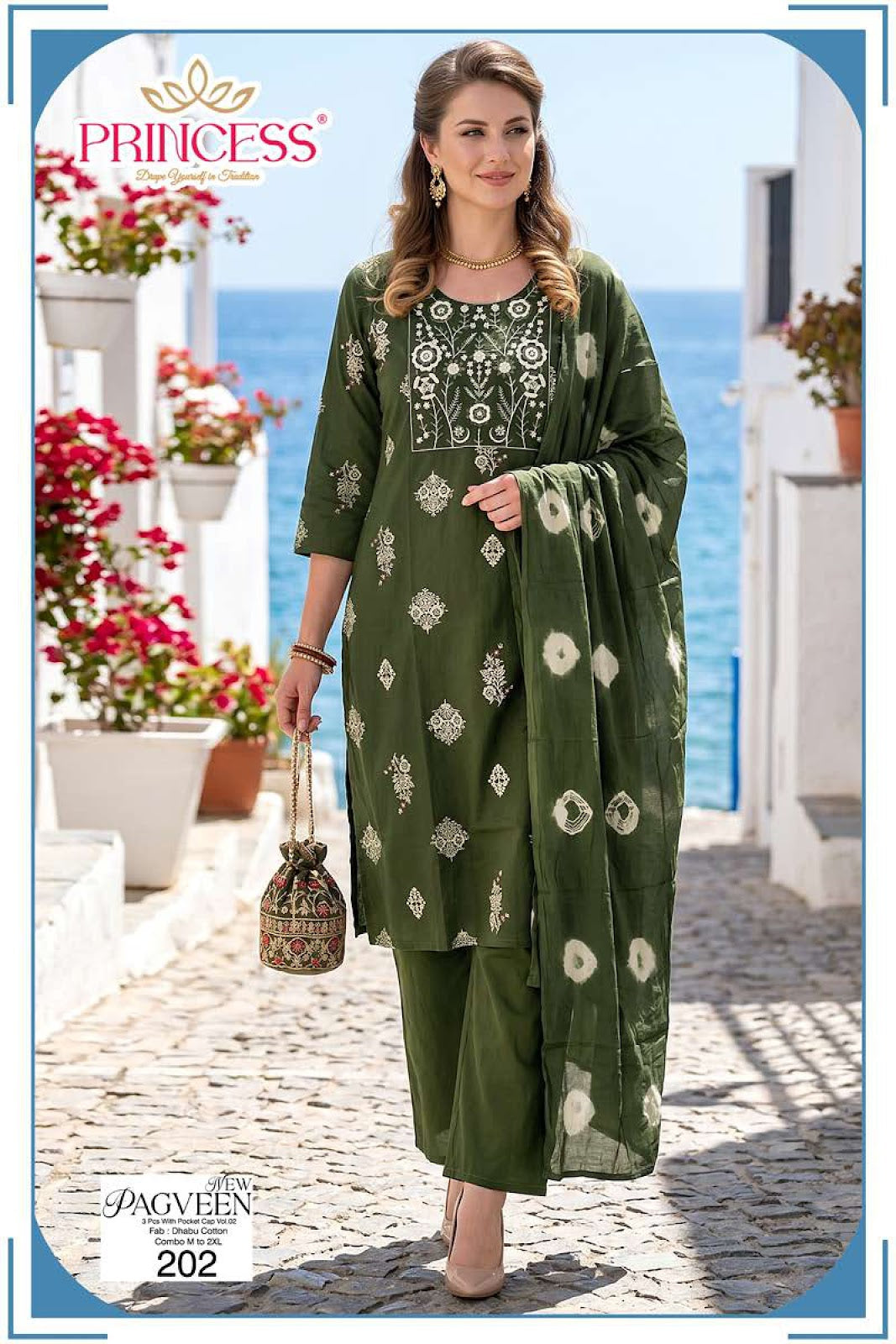 Pagveen Vol 2 Princess Creation Dhabu Readymade Cotton Pant Suits Exporter Ahmedabad