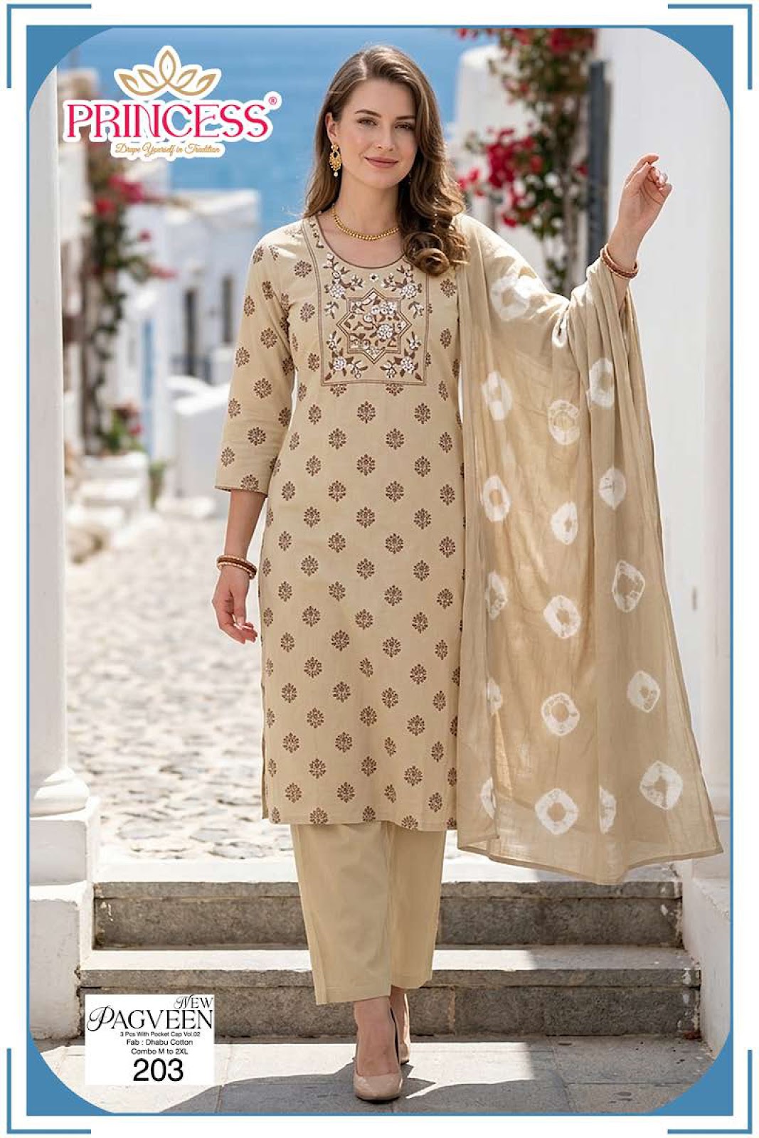 Pagveen Vol 2 Princess Creation Dhabu Readymade Cotton Pant Suits Exporter Ahmedabad