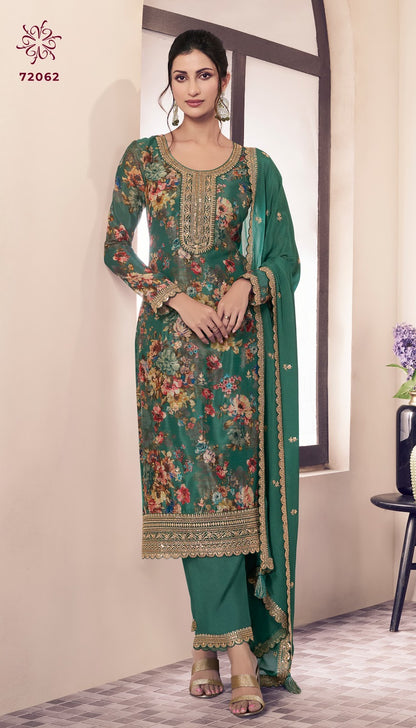 Pahal 3 Kuleesh Vinay Fashion Llp Chinon Pant Style Suits Supplier India