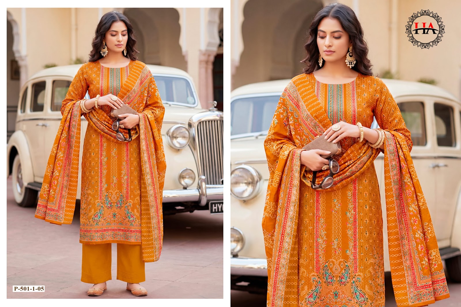 Pahar Harshit Fashion Mix Cotton Karachi Salwar Suits Exporter Ahmedabad