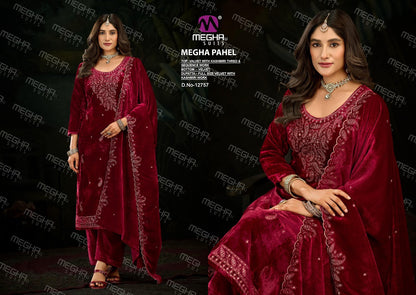 Pahel Megha Velvet Suits Wholesaler India