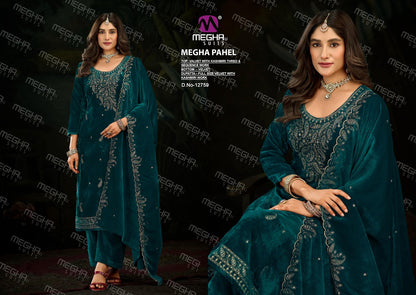 Pahel Megha Velvet Suits Wholesaler India
