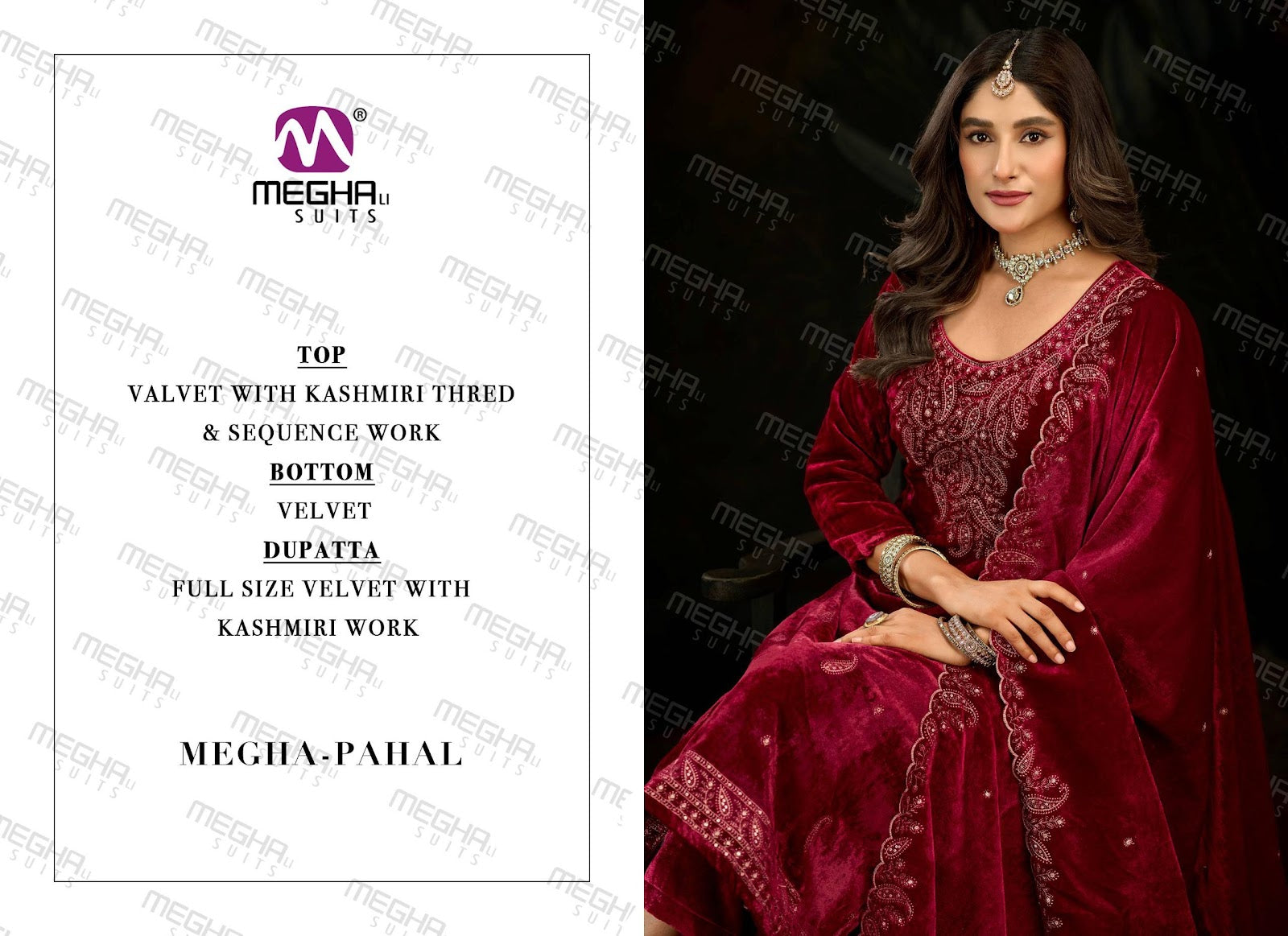 Pahel Megha Velvet Suits Wholesaler India