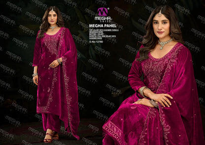 Pahel Megha Velvet Suits Wholesaler India