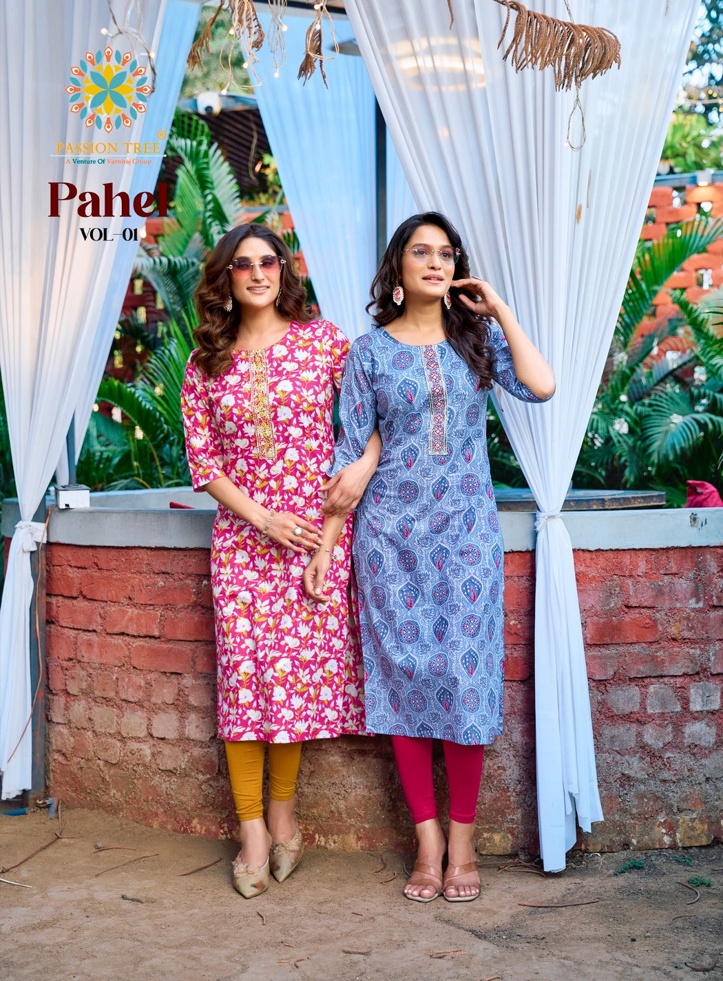 Pahel Vol 1 Passion Tree Heavy Cotton Long Straight Kurti Manufacturer