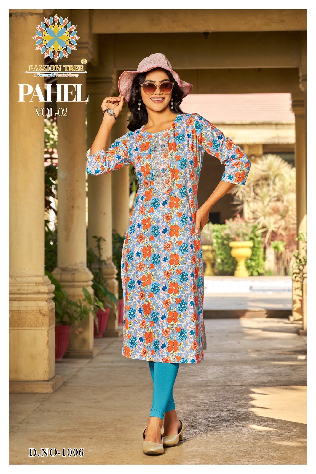 Pahel Vol 2 Passion Tree Cotton Straight Cut Kurtis Manufacturer Gujarat