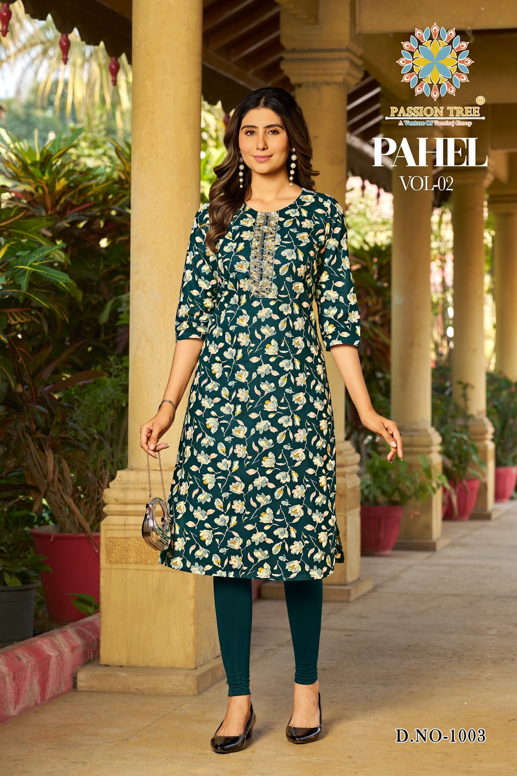 Pahel Vol 2 Passion Tree Cotton Straight Cut Kurtis Manufacturer Gujarat