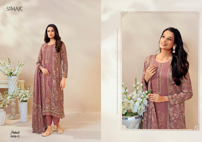 Paheli 5109 Simar Glossy Lawn Cotton Pant Style Suits Manufacturer Ahmedabad