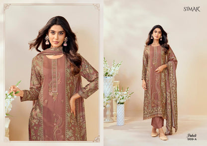 Paheli 5109 Simar Glossy Lawn Cotton Pant Style Suits Manufacturer Ahmedabad