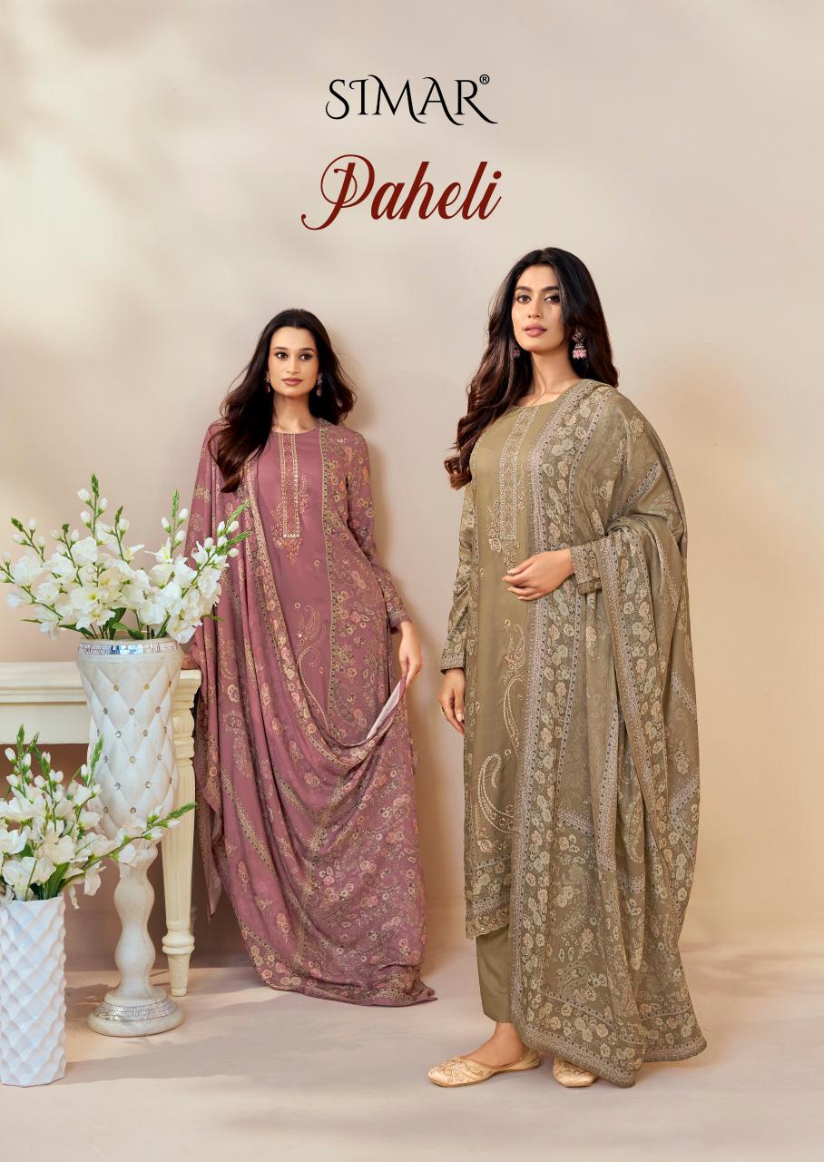Paheli 5109 Simar Glossy Lawn Cotton Pant Style Suits Manufacturer Ahmedabad