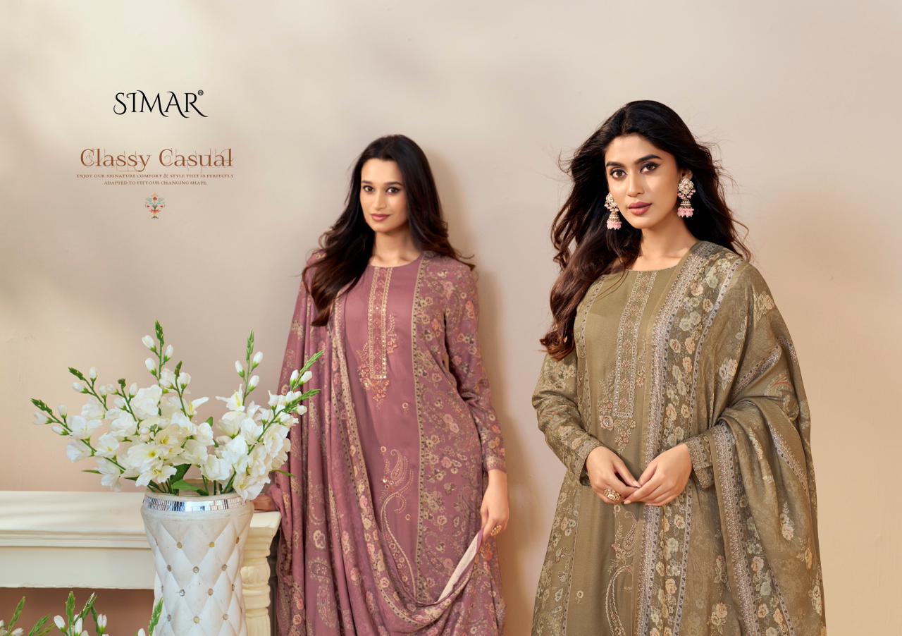 Paheli 5109 Simar Glossy Lawn Cotton Pant Style Suits Manufacturer Ahmedabad