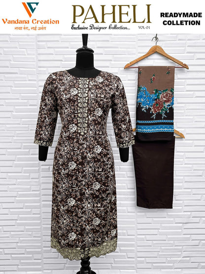 Paheli Vol 1 Vandana Creation Cotton Karachi Readymade Suits Manufacturer India